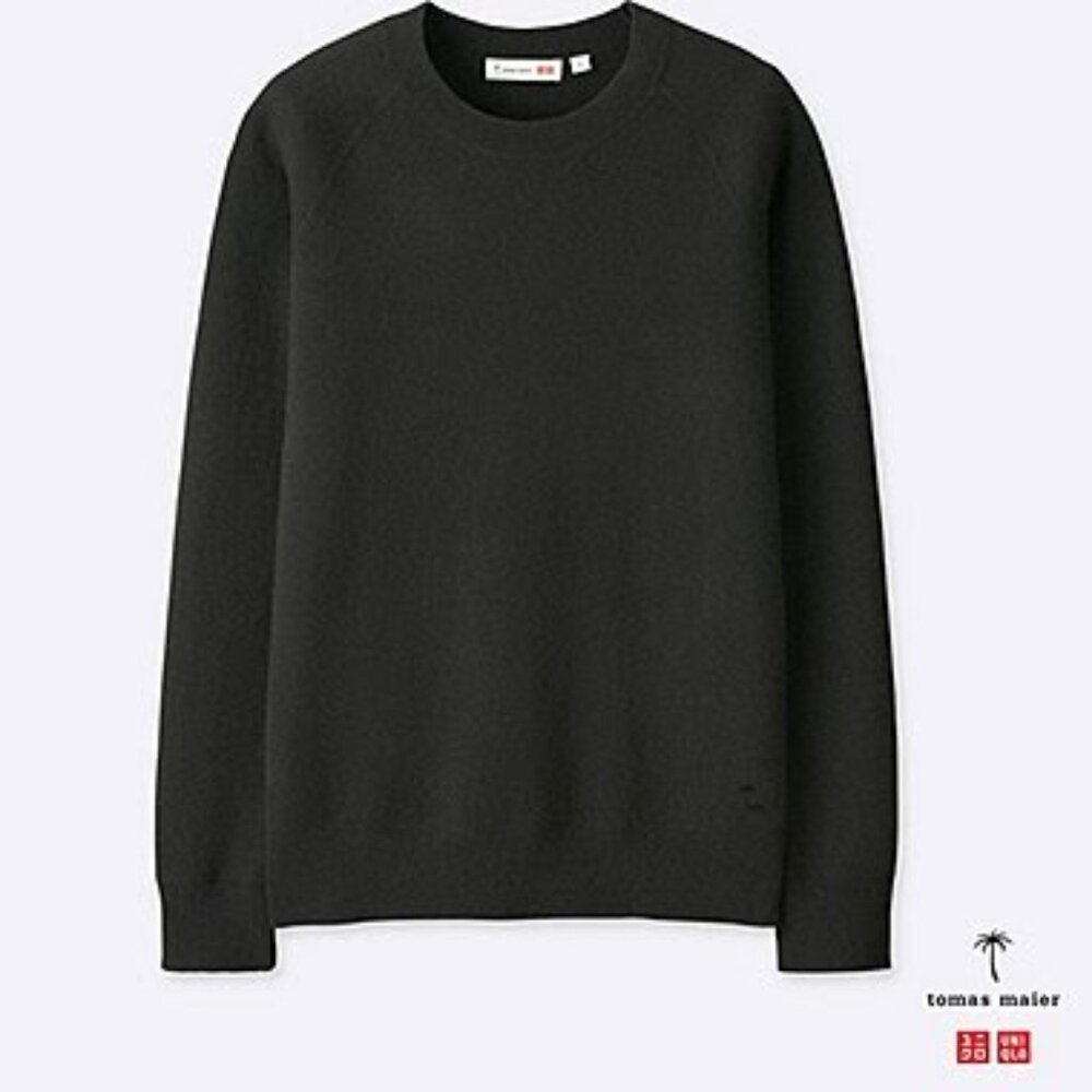 Uniqlo x Tomas Maier 100% Cashmere Crewneck, Dark Green, Men’s XS – NWT